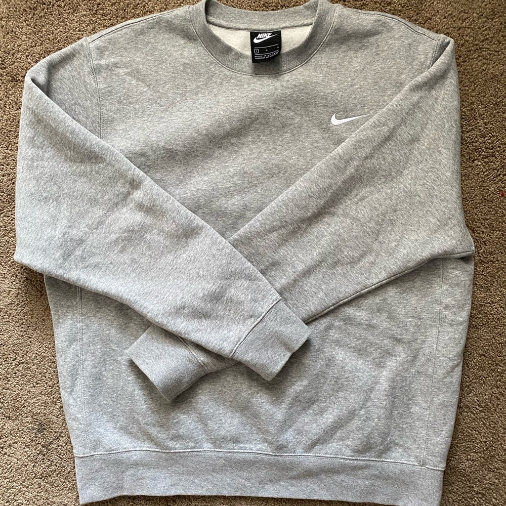 nike grey crew neck